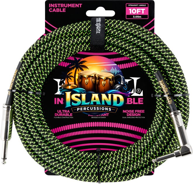 Ernie Ball Braided Straight/Angle Instrument Cable