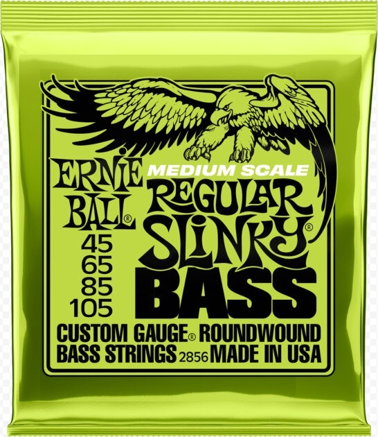Ernie Ball P02856 Medium-Scale Regular Slinky Bass Strings