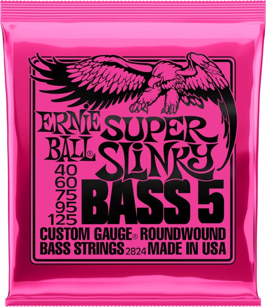 Ernie Ball Super Slinky 5-String Nickel Wound Electric Bass Strings