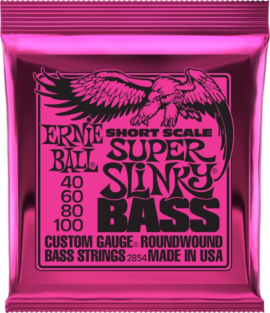 Ernie Ball Super Slinky Nickel Wound Short Scale Electric Bass Strings