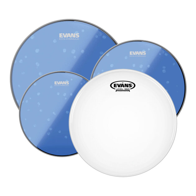 Evans Blue Hydraulic Tom Drumhead Pack