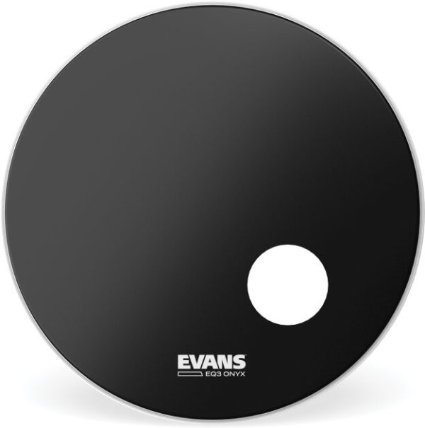 Evans Onyx Resonant Bass Drum Head