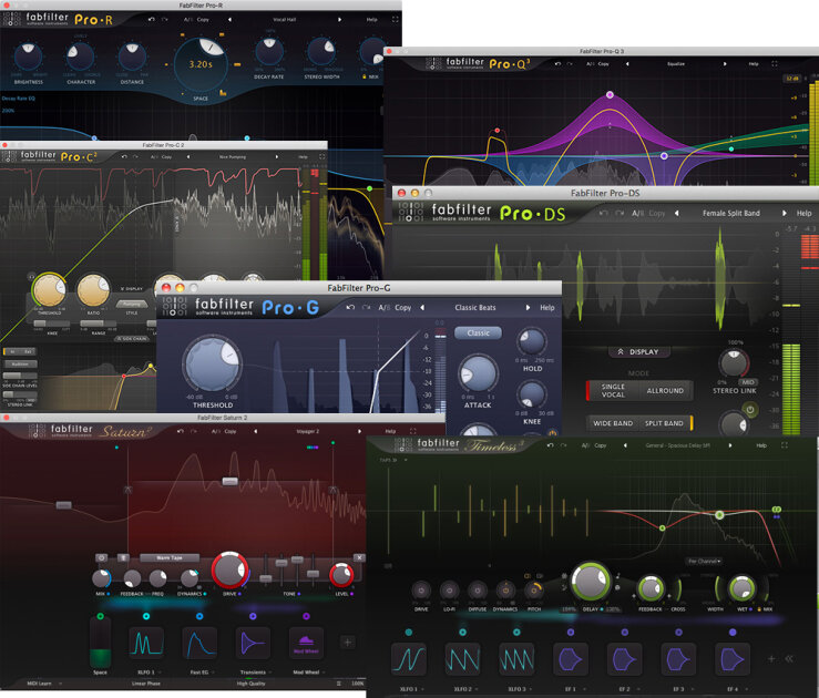 FabFilter Mixing Bundle Plug-ins Software
