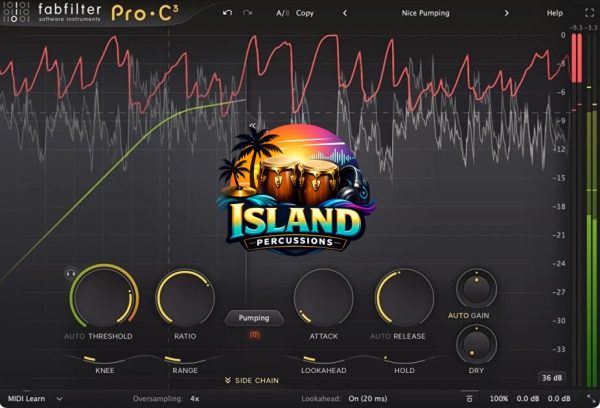 FabFilter Pro-C 3 Compressor Audio Plug-in Software