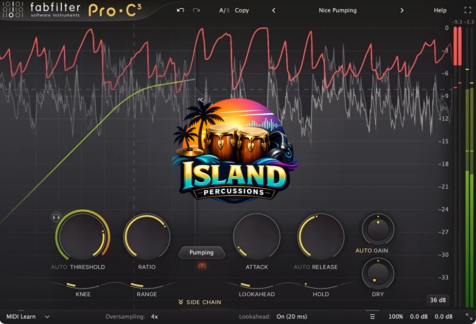 FabFilter Pro-C 3 Compressor Audio Plug-in Software