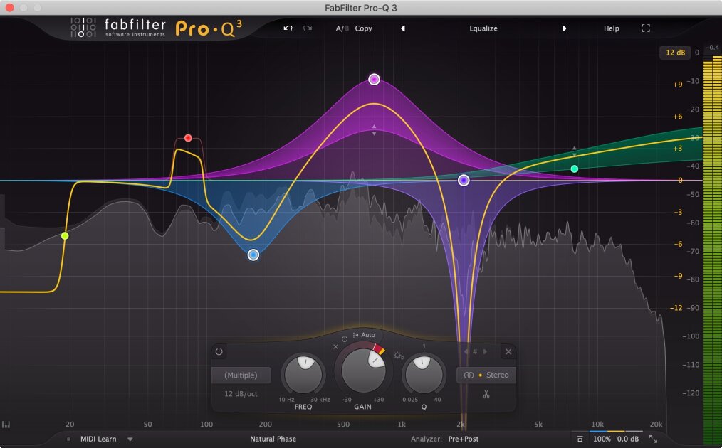 FabFilter Pro-Q 4 Equalizer Audio Plug-in Software