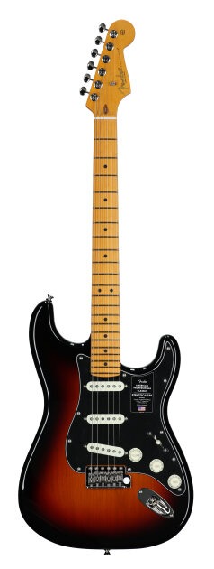 Fender American Professional Classic Stratocaster Electric Guitar, Maple Fingerboard (with Gig Bag)
