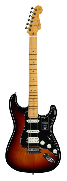 Fender American Professional Classic Stratocaster HSS Electric Guitar, Maple Fingerboard (with Gig Bag)