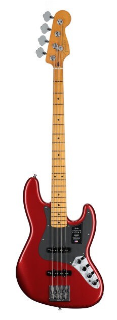Fender American Ultra II Jazz Electric Bass, Maple Fingerboard (with Case)