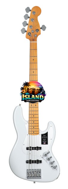 Fender American Ultra II Jazz V Electric Bass, 5-String, Maple Fingerboard (with Case)