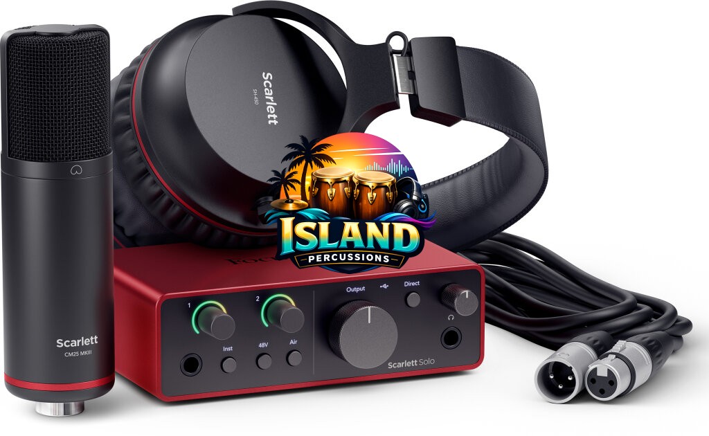 Focusrite Scarlett Solo Studio Gen 4 Audio Interface Recording Package