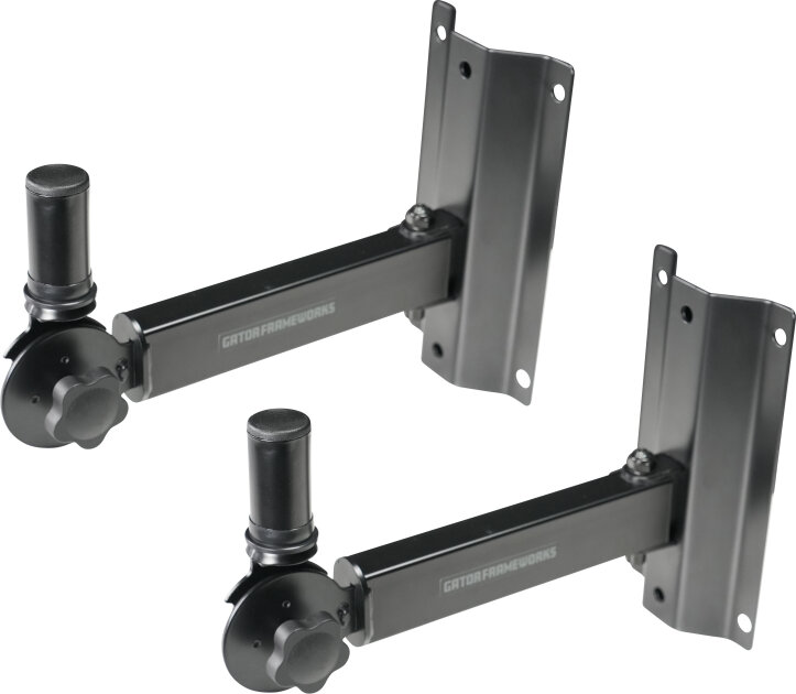 Gator Adjustable Wall-Mount Speaker Brackets, Pair