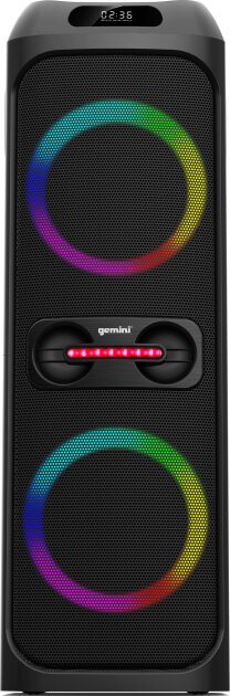 Gemini GHK-2800 Bluetooth Speaker System with LED Party Lighting