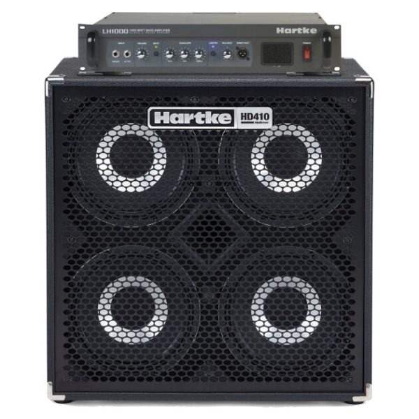 Hartke LH1000 Bass Head with HD410 Bass Cabinet Half Stack Pack