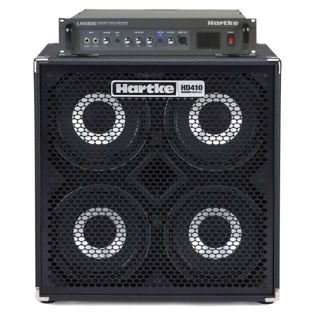 Hartke LH1000 Bass Head with HD410 Bass Cabinet Half Stack Pack