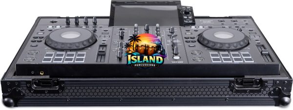 Headliner Pitch Black Low-Profile Flight Case with Wheels for Pioneer DJ XDJ-RX3