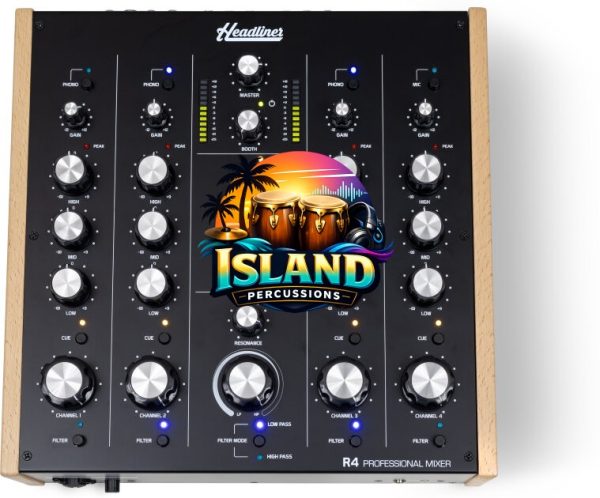 Headliner R4 Rotary DJ Mixer, 4-Channel