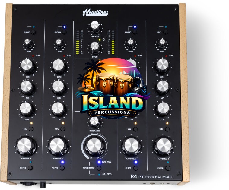 Headliner R4 Rotary DJ Mixer, 4-Channel