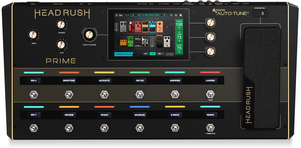 HeadRush Prime Amp Modeler and Vocal Processor Multi-Effects Pedal