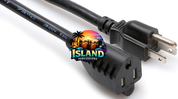 Hosa 18 AWG Power Extension Cord, NEMA 5-15R to NEMA 5-15P