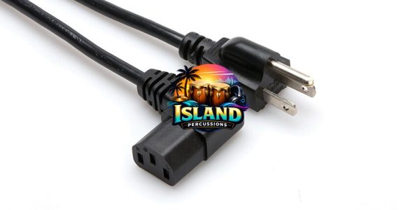 Hosa 3-Wire Grounded Right Angle Power Cable