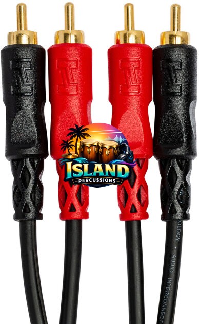 Hosa CRA-200AU Dual RCA to Dual RCA Stereo Interconnect Cable