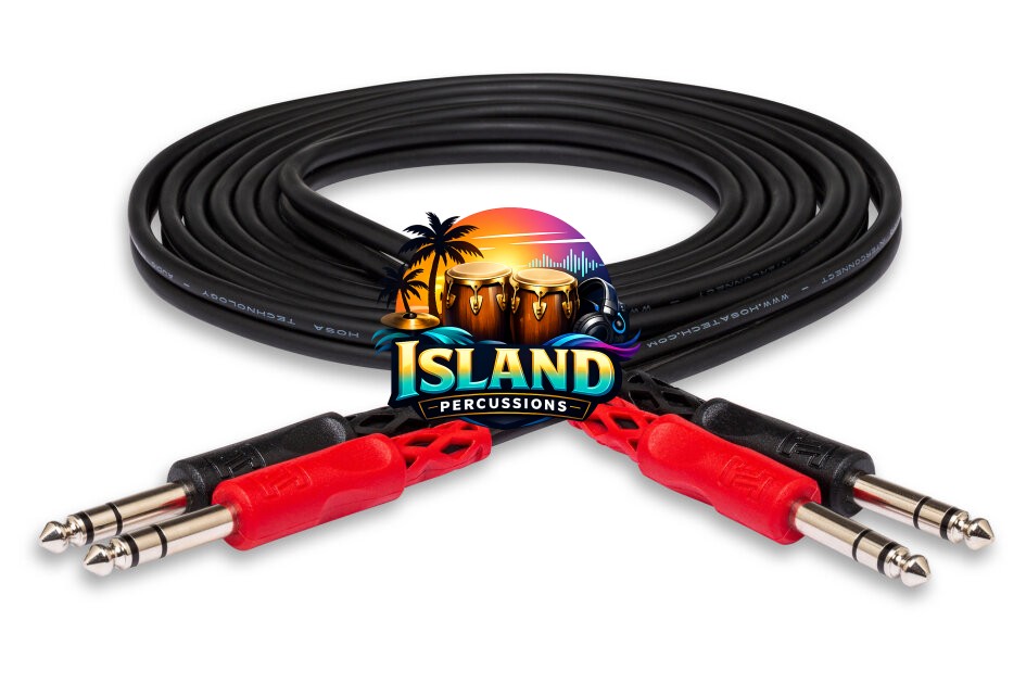 Hosa CSS200 Series Dual 1/4" TRS to TRS Interconnect Cable