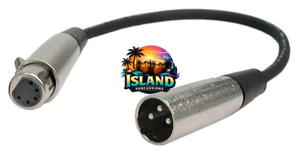 Hosa DMX512 XLR3-M to XLR5-F Adapter Cable