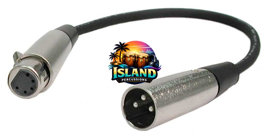 Hosa DMX512 XLR3-M to XLR5-F Adapter Cable