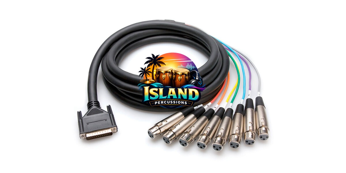 Hosa DTF800 Snake Cable (25-Pin D-Sub to XLR Female x 8)