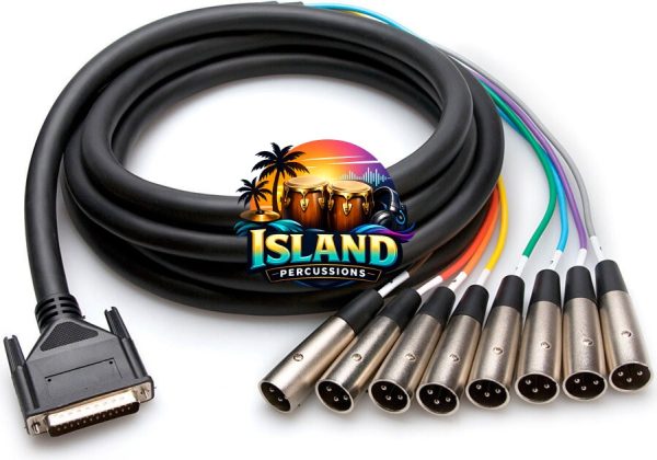 Hosa DTM-800 Balanced Snake Cable (25-Pin D-Sub to XLR Male x 8)