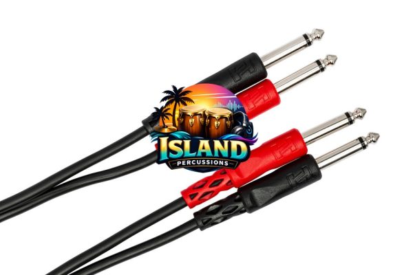 Hosa Dual Instrument Cable (1/4" TS x 2)