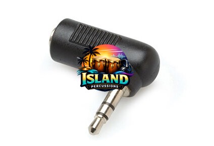 Hosa GMP-272 Right Angle Female TRS 1/8" to Male TRS 1/8" Adapter