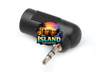 Hosa GMP-467 Right Angle Female TRS 1/8" to Sub-Mini 2.5mm TRS Male Adapter