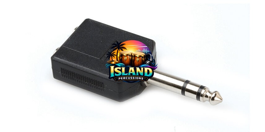 Hosa GPP-359 Dual Female TRS 1/4" to Male TRS 1/4" Adapter