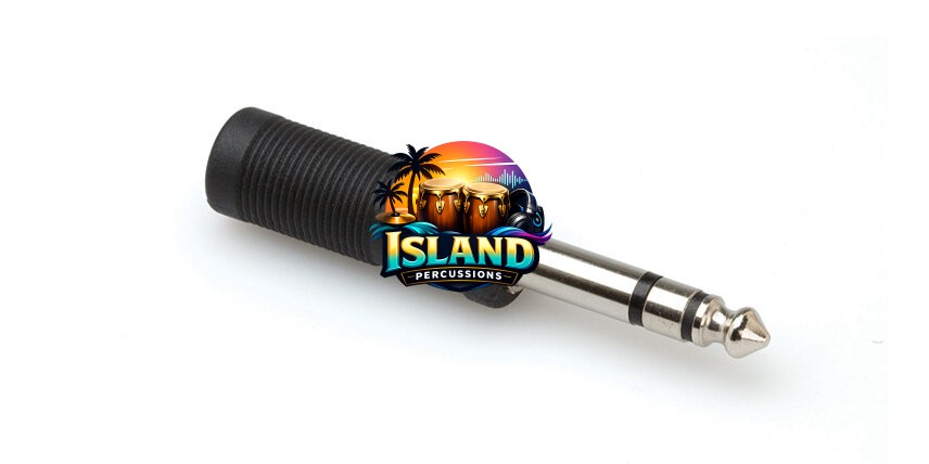 Hosa GPP-419 Female TS 1/4" to Male TRS 1/4" Adapter