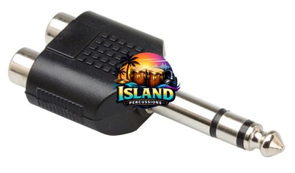 Hosa GPR-484 Dual RCA to 1/4" TRS Adapter