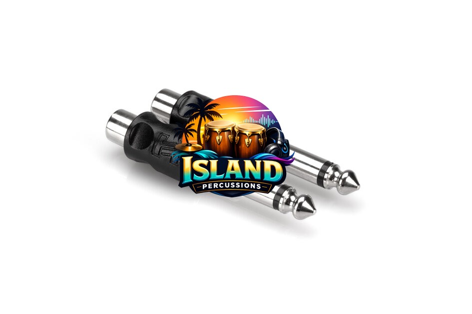 Hosa GPR101 RCA to 1/4" TS Adapter