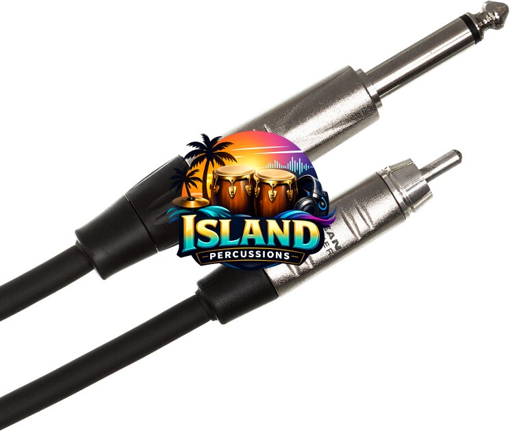 Hosa HPR-000 Pro Unbalanced REAN 1/4-Inch TS to RCA Interconnect Cable