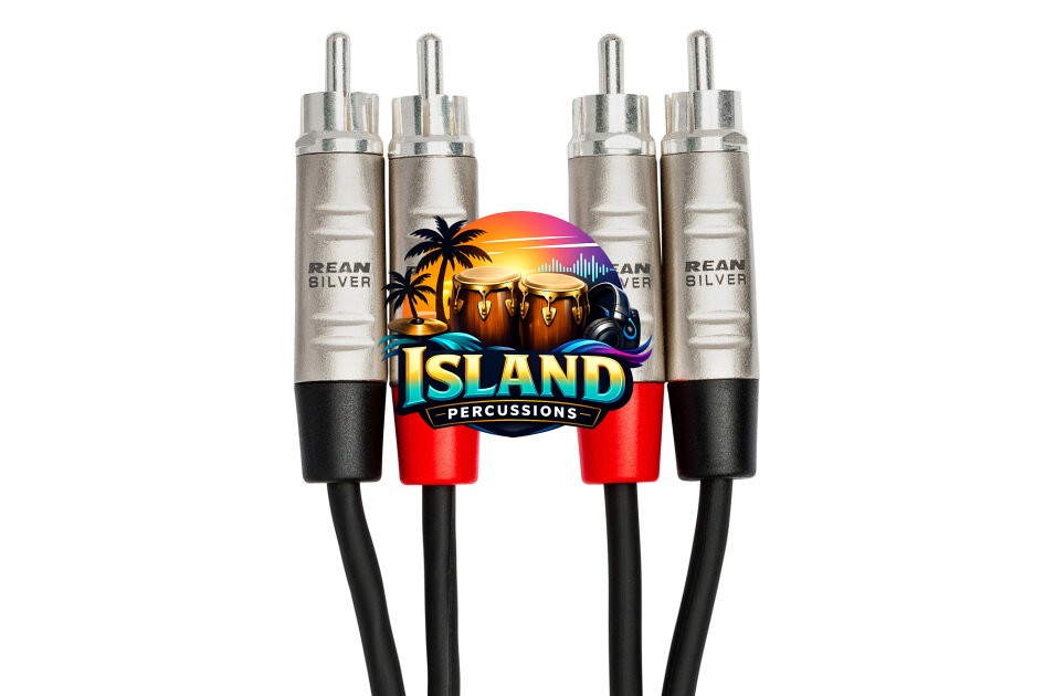 Hosa HRR-000X2 Pro Dual REAN RCA to RCA Stereo Interconnect Cable