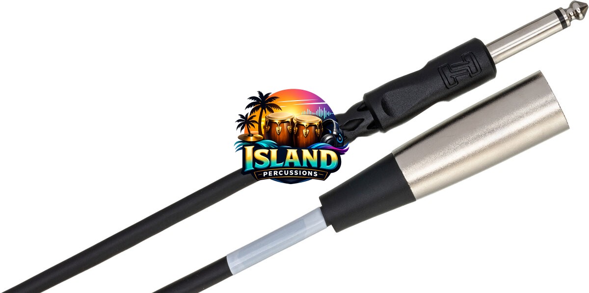 Hosa Male TS 1/4" to XLR Male Unbalanced Interconnect Cable