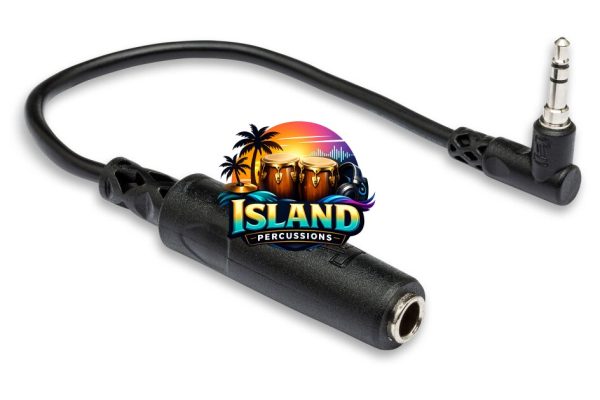 Hosa MHE-100.5 Female TRS 1/4" to Right-Angle TRS 1/8" Headphone Adapter Cable