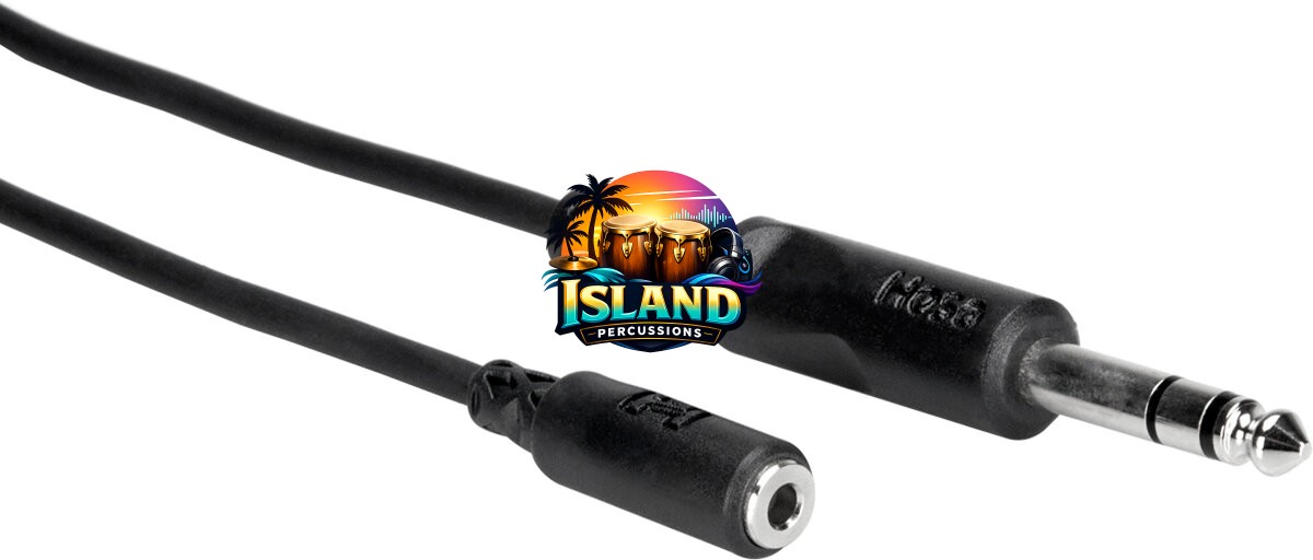 Hosa MHE Female TRS 1/8" to Male TRS 1/4" Headphone Adapter Cable