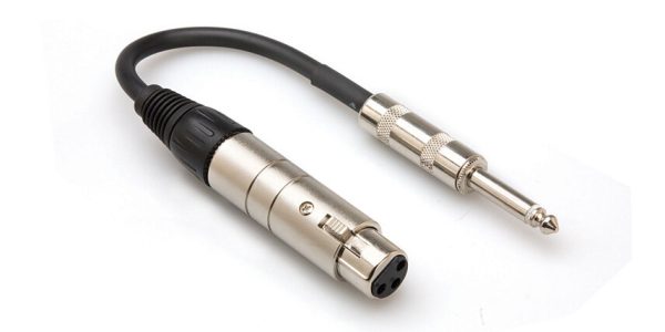 Hosa MIT-176 XLR Female to Female TS 1/4" Impedance Transformer