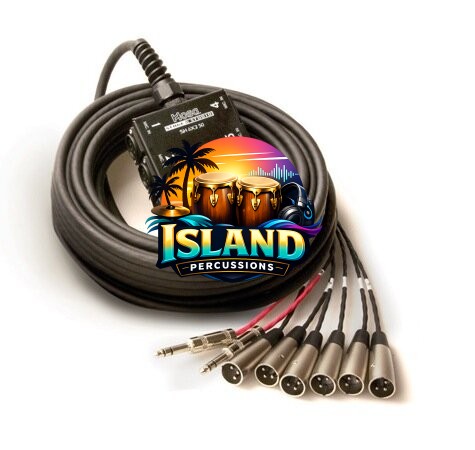 Hosa Pro-Conex Little Bro Sub Snake (6 XLR x 2 TRS)