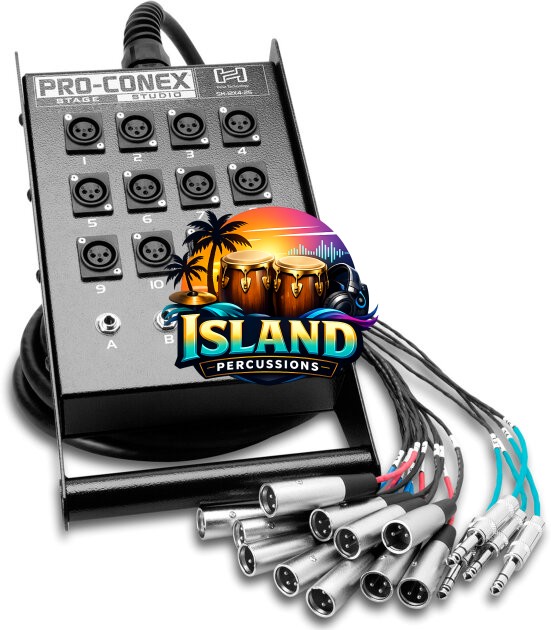 Hosa Pro-Conex Stage Box Snake (12 XLR x 4 TRS)