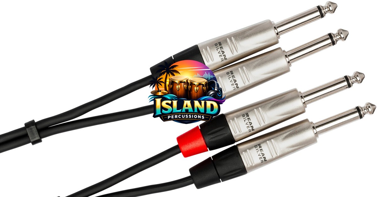 Hosa Pro Dual REAN 1/4 Inch TS Stereo Interconnect Cable