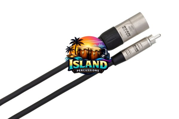 Hosa Pro REAN RCA to XLR3 Male Unbalanced Interconnect Cable