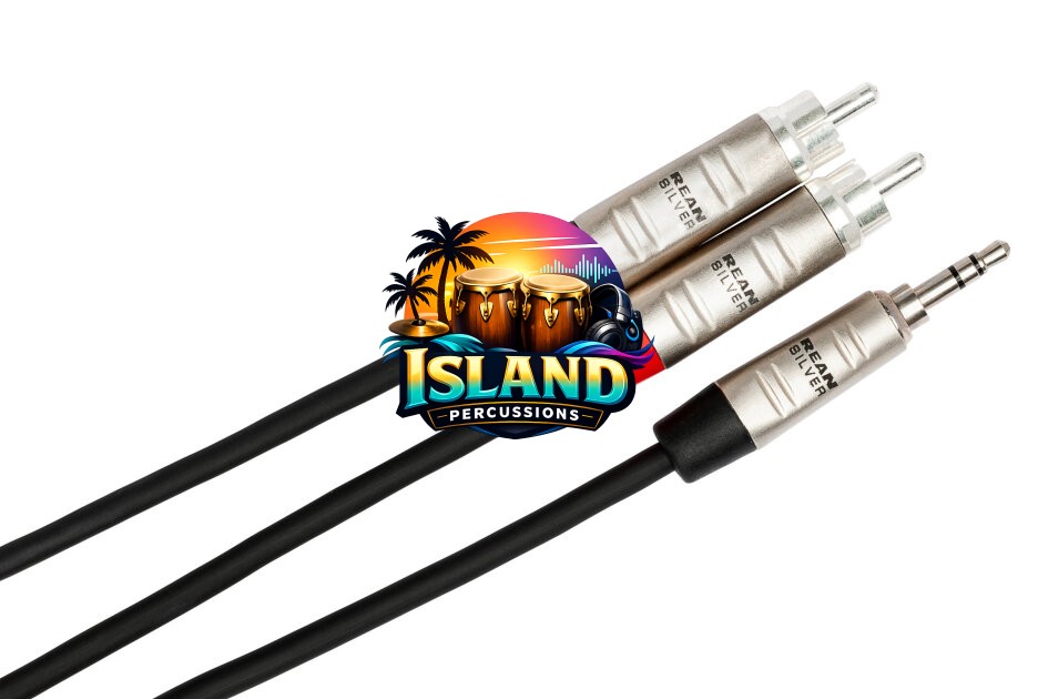 Hosa REAN Pro Stereo Breakout Mini to Dual RCA Cable