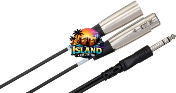 Hosa SRC-200 1/4-Inch TRS to XLR3 Male and XLR3 Female Insert Cable